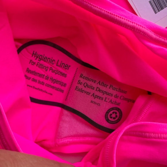 Hot Neon Pink SKIMS Set Bandeau Bra & BoyShort Large - Picture 4 of 7